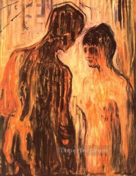  1907 Lienzo - Cupido y psique 1907 Desnudo abstracto